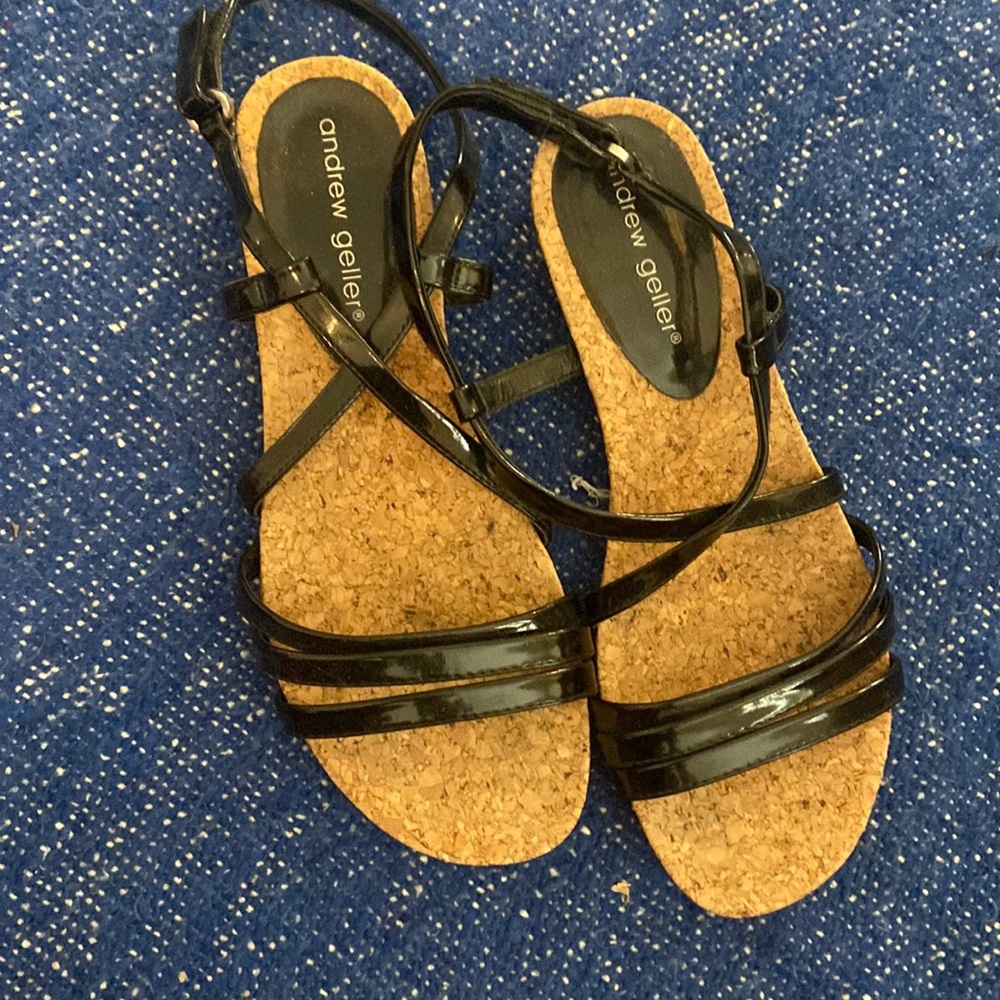 Black new sandals